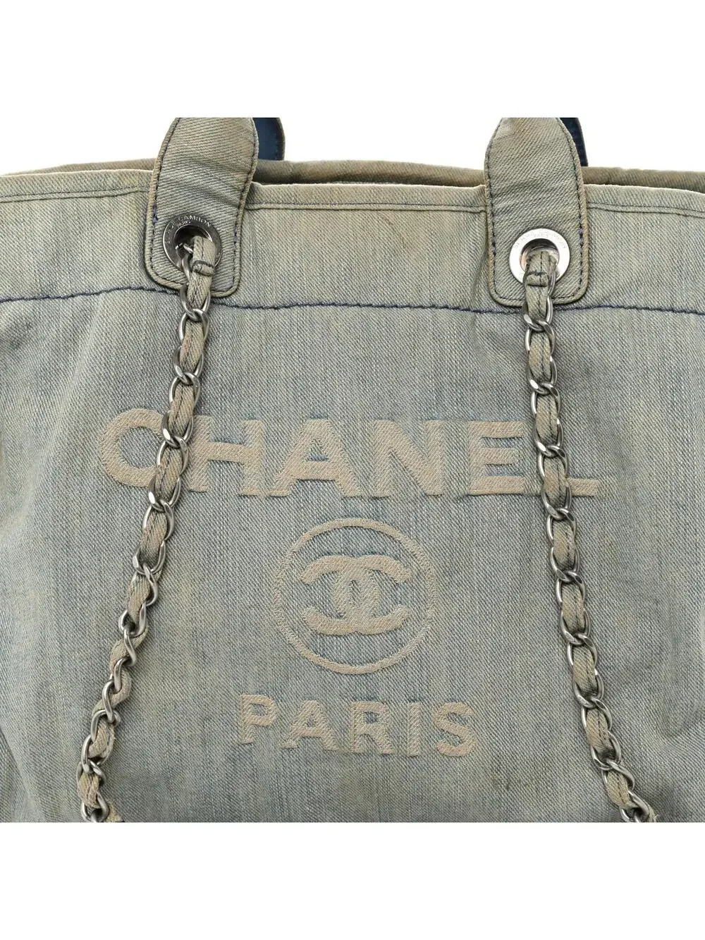 Chanel Denim Medium Deauville Tote #322880C18B
